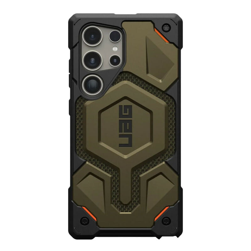 Чeхол-накладка Urban Armor Gear Monarch Pro для Samsung Galaxy S24 Ultra Kevlar Element Green (21441611397B)