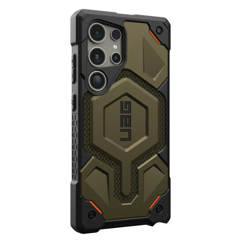 Чeхол-накладка Urban Armor Gear Monarch Pro для Samsung Galaxy S24 Ultra Kevlar Element Green (21441611397B)