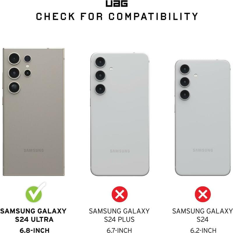 Чeхол-накладка Urban Armor Gear Monarch для Samsung Galaxy S24 Ultra Carbon Fiber (214415114242)