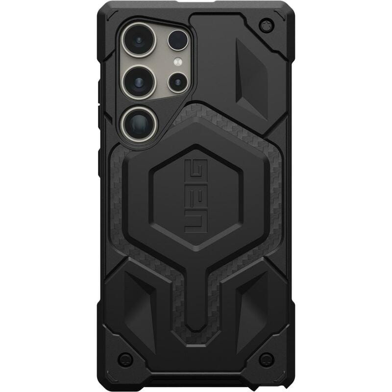 Чeхол-накладка Urban Armor Gear Monarch для Samsung Galaxy S24 Ultra Carbon Fiber (214415114242)