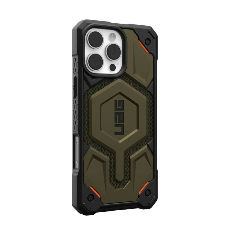 Чeхол-накладка Urban Armor Gear Magsafe для Apple iPhone 16 Pro Max Monarch Pro Kevlar Element Green (11445711397B)