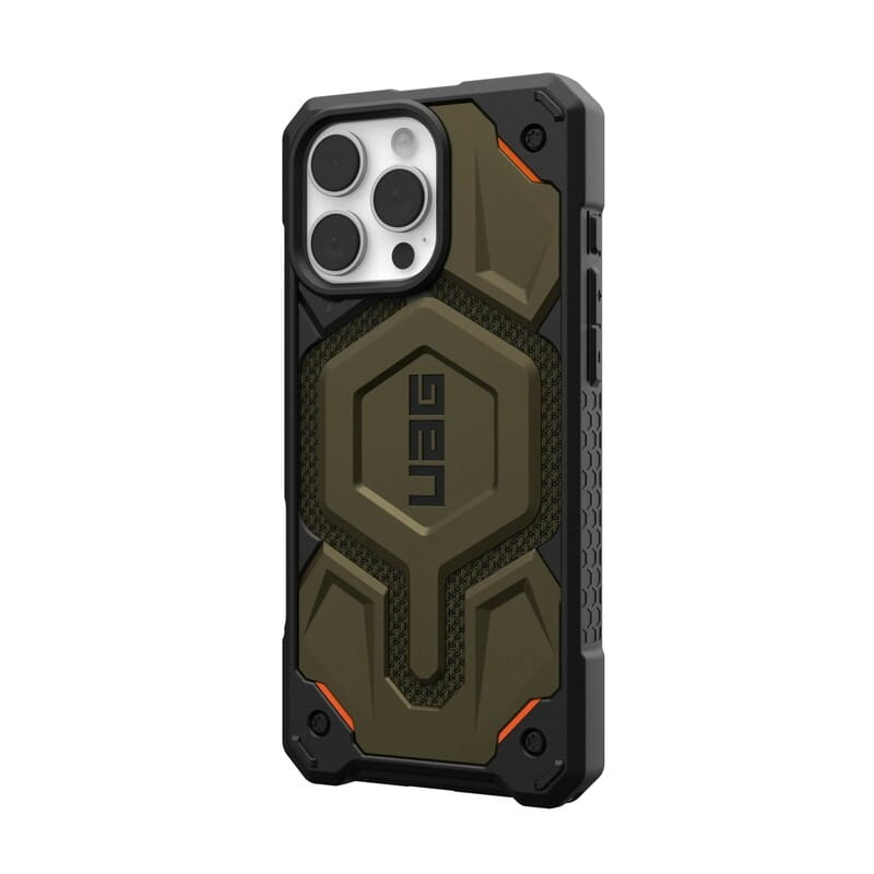 Чохол-накладка Urban Armor Gear Magsafe для Apple iPhone 16 Pro Max Monarch Pro Kevlar Element Green (11445711397B)