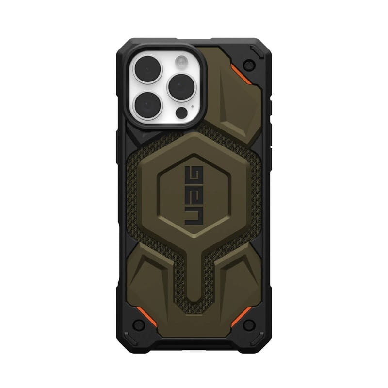Чохол-накладка Urban Armor Gear Magsafe для Apple iPhone 16 Pro Max Monarch Pro Kevlar Element Green (11445711397B)