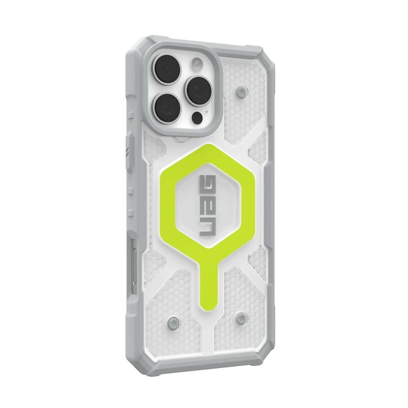 Чeхол-накладка Urban Armor Gear Magsafe для Apple iPhone 16 Pro Max Pathfinder Clear Active Neon (114465118181)