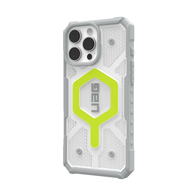 Чохол-накладка Urban Armor Gear Magsafe для Apple iPhone 16 Pro Max Pathfinder Clear Active Neon (114465118181)