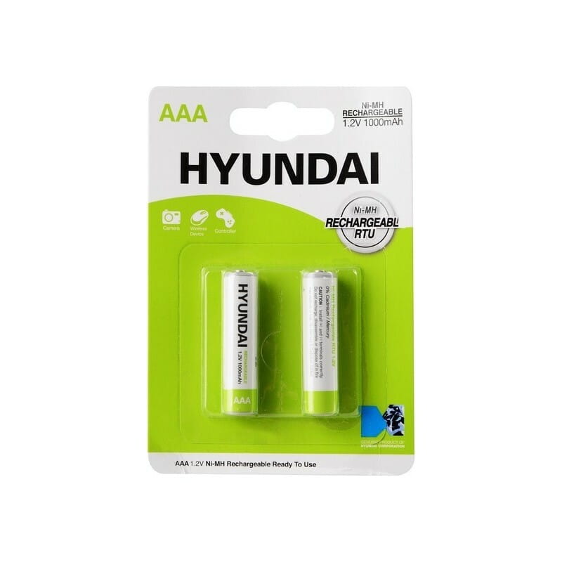 Аккумулятор Hyundai Rechargeable Ni-MH AAA/HR03 1000 mAh BL 2шт