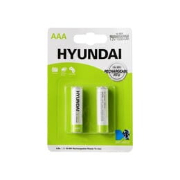 Купить Аккумулятор Hyundai Rechargeable Ni-MH AAA/HR03 1000 mAh BL 2шт Аккумулятор Hyundai Rechargeable Ni-MH AAA/HR03 1000 mAh BL 2шт