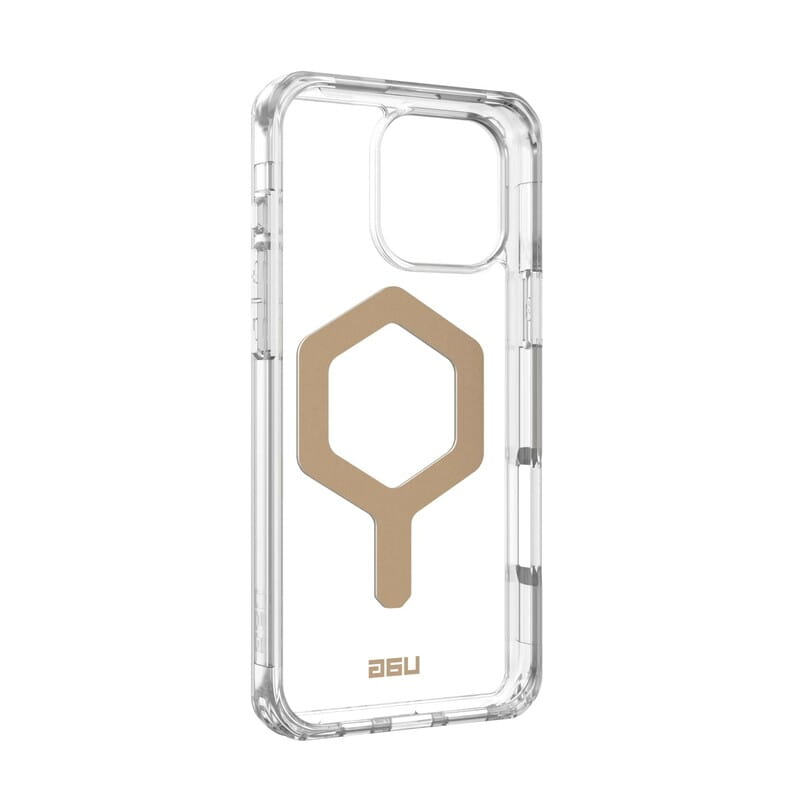 Чохол-накладка Urban Armor Gear Magsafe для Apple iPhone 16 Pro Max Plyo Ice/Gold (114481114381)