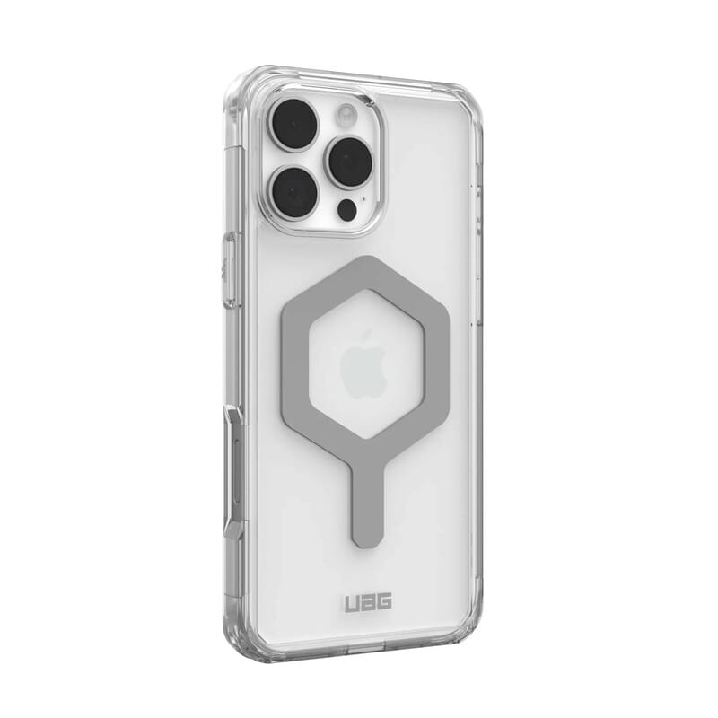 Чeхол-накладка Urban Armor Gear Magsafe для Apple iPhone 16 Pro Max Plyo Ice/Silver (114481114333)