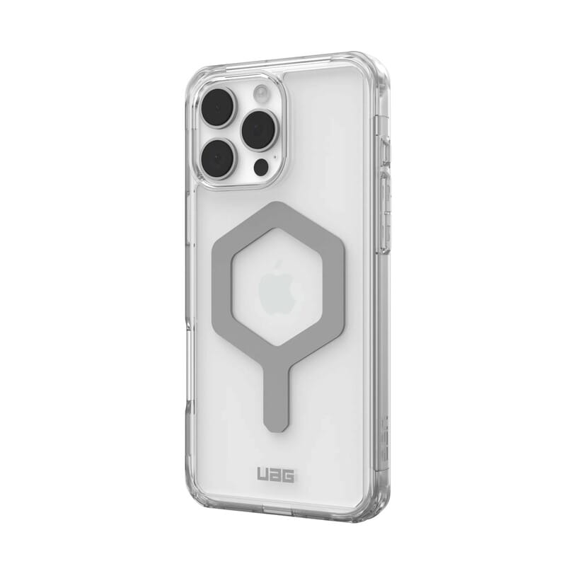 Чeхол-накладка Urban Armor Gear Magsafe для Apple iPhone 16 Pro Max Plyo Ice/Silver (114481114333)