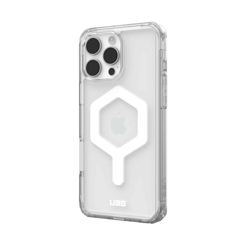 Чeхол-накладка Urban Armor Gear Magsafe для Apple iPhone 16 Pro Max Plyo Ice/White (114481114341)