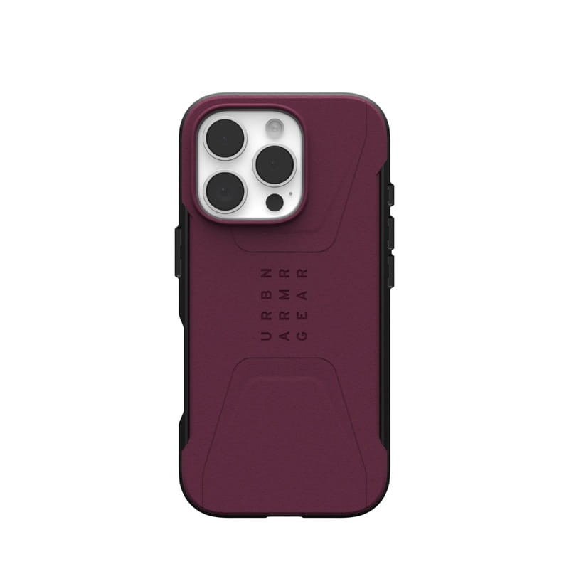 Чeхол-накладка Urban Armor Gear Civilian Magsafe для Apple  iPhone 16 Pro Bordeaux (114444119049)