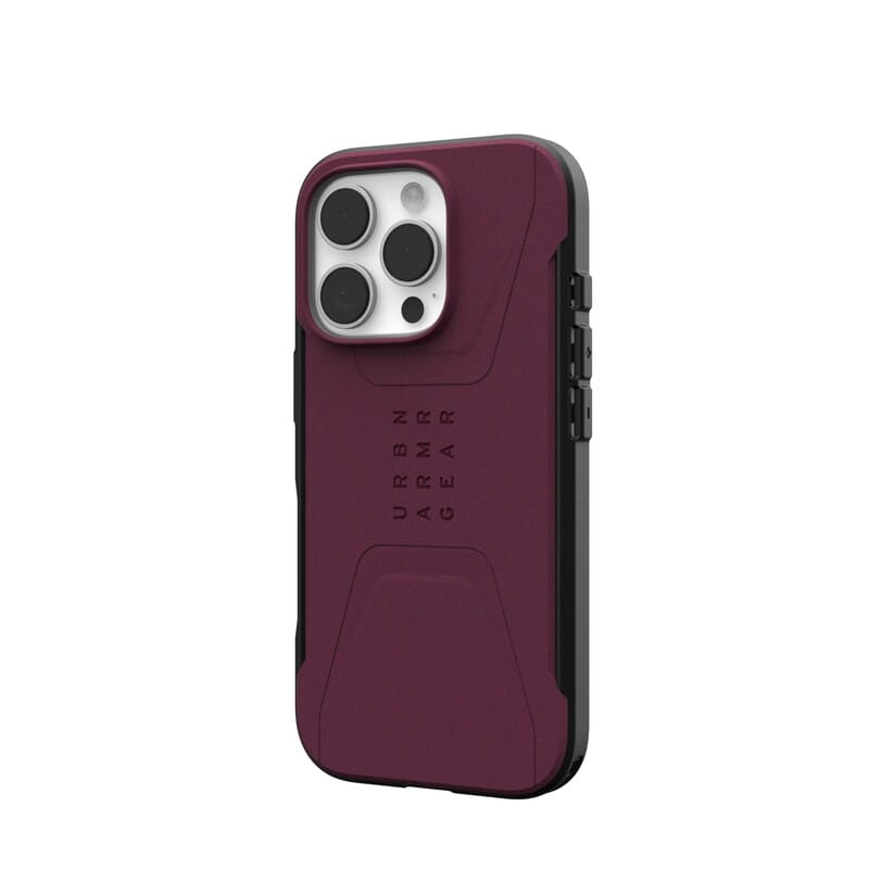 Чохол-накладка Urban Armor Gear Civilian Magsafe для Apple  iPhone 16 Pro Bordeaux (114444119049)