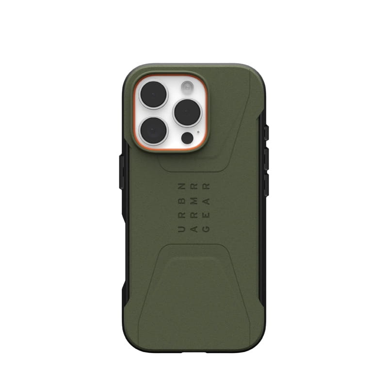 Чохол-накладка Urban Armor Gear Civilian Magsafe для Apple iPhone 16 Pro Olive Drab (114444117272)