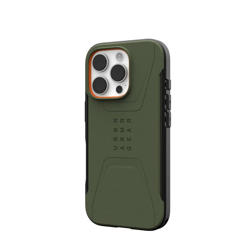 Чeхол-накладка Urban Armor Gear Civilian Magsafe для Apple iPhone 16 Pro Olive Drab (114444117272)