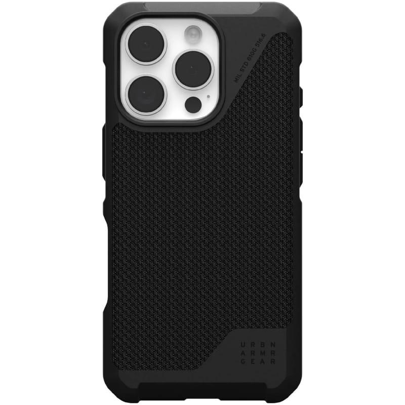 Чохол-накладка Urban Armor Gear Magsafe для Apple iPhone 16 Pro Metropolis LT Kevlar Black (114452113940)