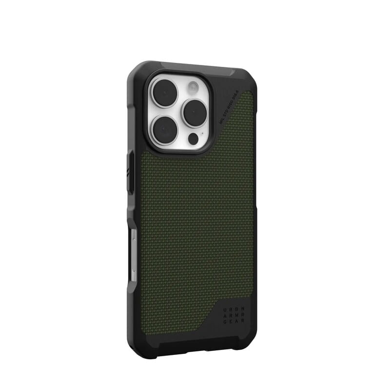 Чохол-накладка Urban Armor Gear Magsafe для Apple iPhone 16 Pro Metropolis LT Kevlar Olive (114452113972)