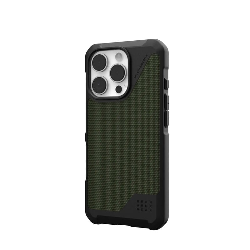 Чохол-накладка Urban Armor Gear Magsafe для Apple iPhone 16 Pro Metropolis LT Kevlar Olive (114452113972)