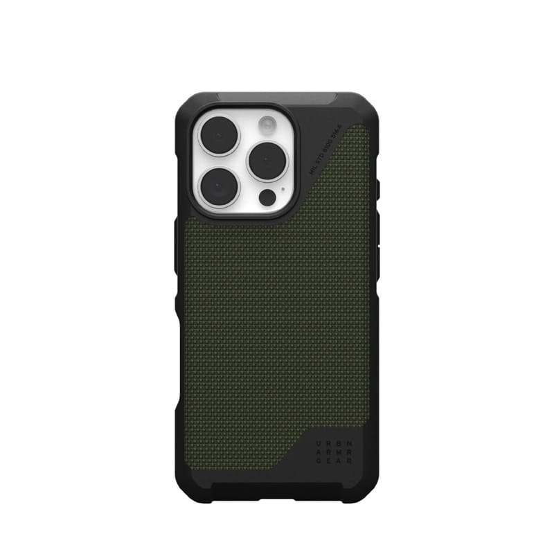 Чохол-накладка Urban Armor Gear Magsafe для Apple iPhone 16 Pro Metropolis LT Kevlar Olive (114452113972)