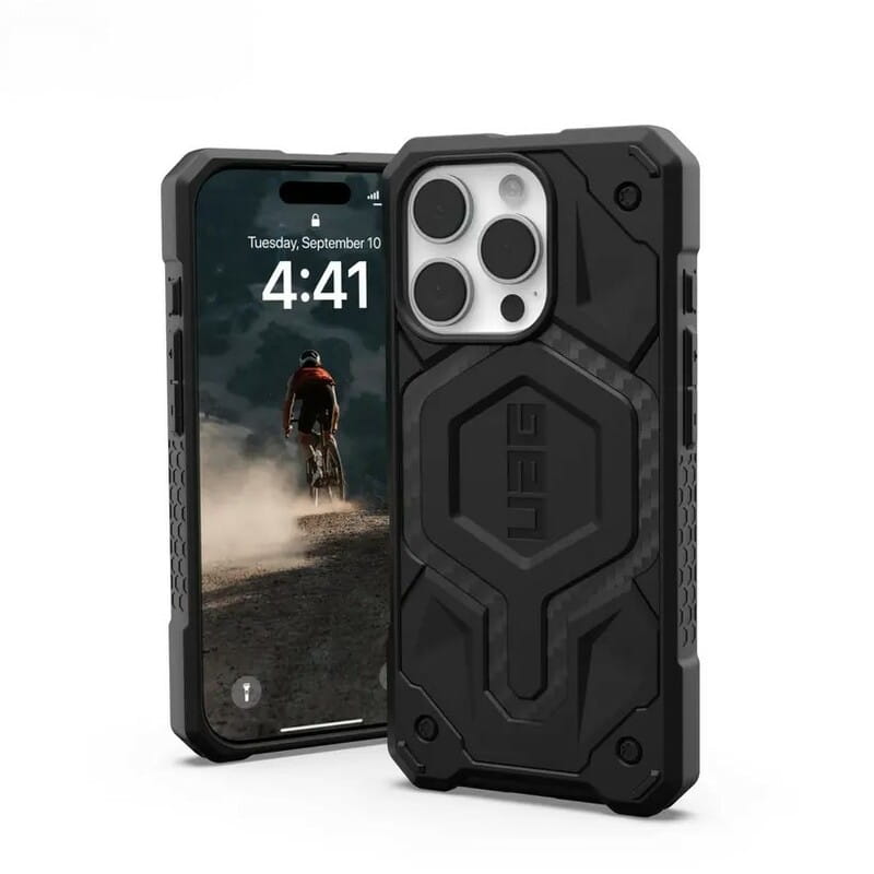 Чохол-накладка Urban Armor Gear для Apple  iPhone 16 Pro Monarch Carbon Fiber (114460114242)