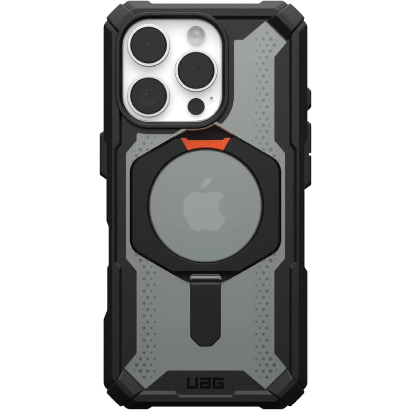 Чохол-накладка Urban Armor Gear Magsafe для Apple iPhone 16 Pro Plasma XTE Black/Orange (114474114097)