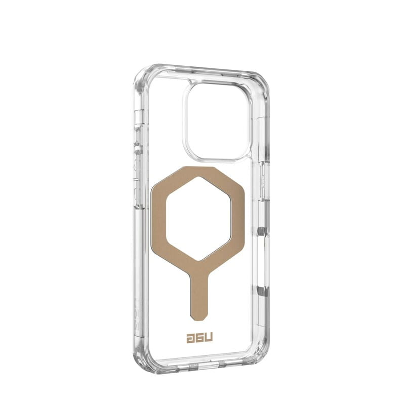 Чохол-накладка Urban Armor Gear Magsafe для Apple iPhone 16 Pro Plyo Ice/Gold (114480114381)