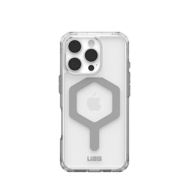 Чeхол-накладка Urban Armor Gear Magsafe для Apple iPhone 16 Pro Plyo Ice/Silver (114480114333)