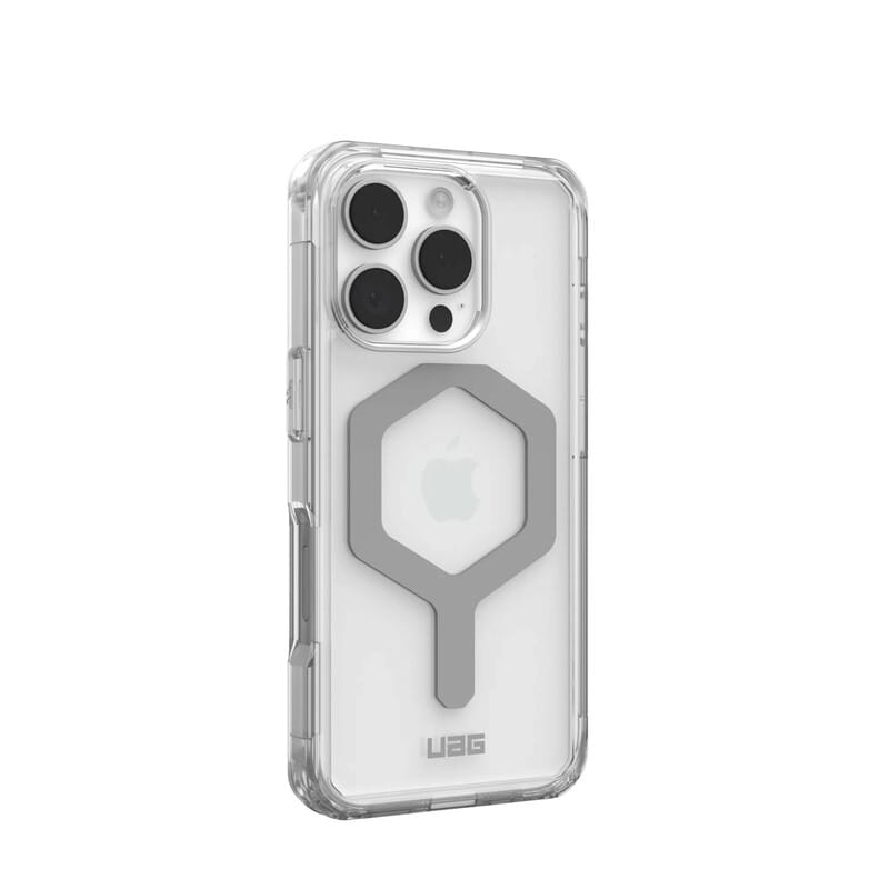 Чохол-накладка Urban Armor Gear Magsafe для Apple iPhone 16 Pro Plyo Ice/Silver (114480114333)