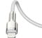 Фото - Кабель Baseus Cafule Metal USB-C-Lightning, 1м White (6953156202078) | click.ua