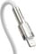Фото - Кабель Baseus Cafule Metal USB-C - Lightning (M/M), 1 м White (6953156202078) | click.ua