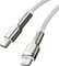 Фото - Кабель Baseus Cafule Metal USB-C - Lightning (M/M), 1 м White (6953156202078) | click.ua