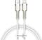 Фото - Кабель Baseus Cafule Metal USB-C - Lightning (M/M), 1 м White (6953156202078) | click.ua