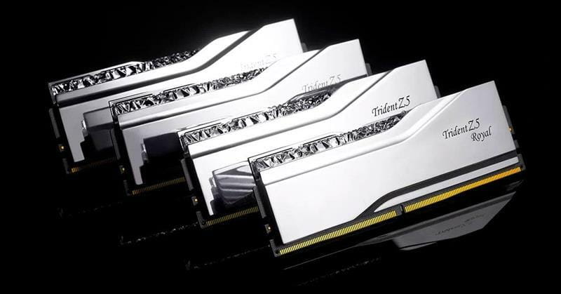 Модуль памяти DDR5 2x16GB/6400 G.Skill Trident Z5 Royal Silver (F5-6400J3239G16GX2-TR5S)