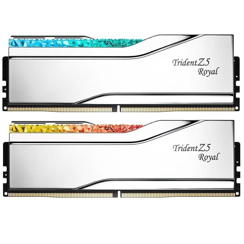 Модуль памяти DDR5 2x16GB/6400 G.Skill Trident Z5 Royal Silver (F5-6400J3239G16GX2-TR5S)