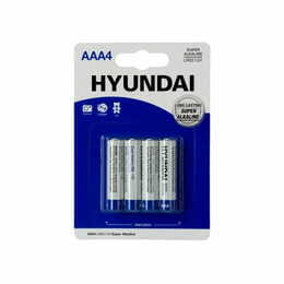 Батарейка Hyundai Alkaline AAA/LR03 BL 4шт