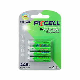 Аккумулятор PKCELL Rechargeable Ni-MH AAA/HR03 600mAh 4шт (AAA600-4B RTU)