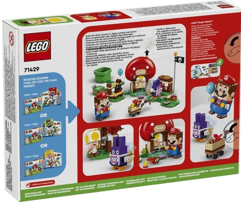 Конструктор LEGO Super Mario Nabbit у крамниці Toad (71429)