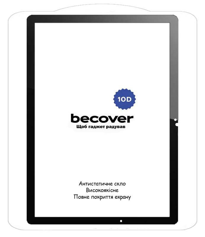 Защитное стекло BeCover 10D для Samsung Galaxy Tab A9 Plus SM-X210/SM-X215/SM-X216 11.0" Black (710586)