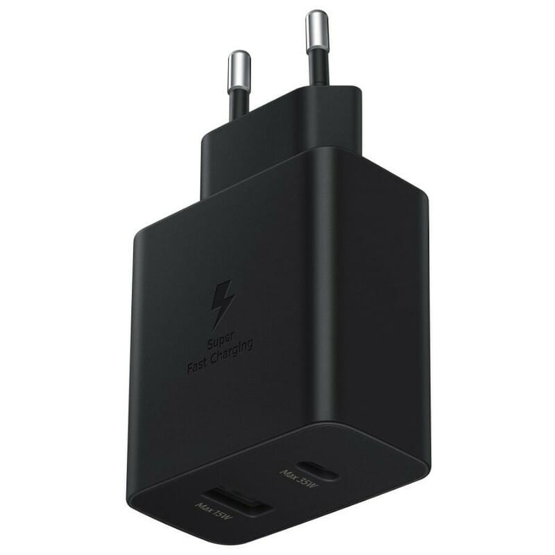 Мережевий зарядний пристрій Samsung Wall Charger Duo (2USB, 3A) 35W Black (EP-TA220NBEGRU)