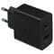 Фото - Мережевий зарядний пристрій Samsung Wall Charger Duo (2USB, 3A) 35W Black (EP-TA220NBEGRU) | click.ua