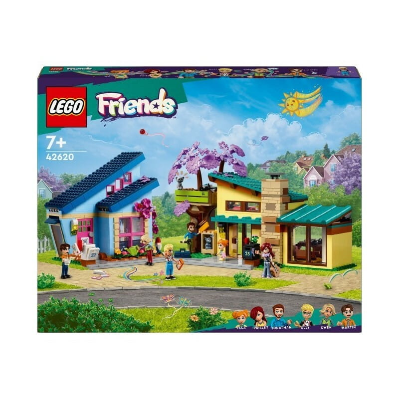 Конструктор LEGO Friends Родинні будинки Оллі й Пейслі (42620)