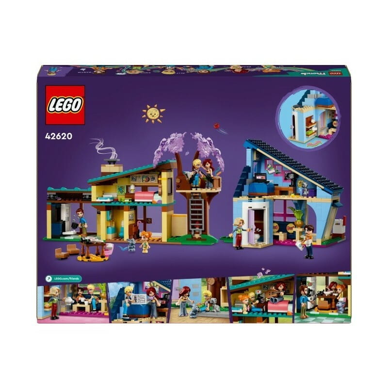 Конструктор LEGO Friends Родинні будинки Оллі й Пейслі (42620)