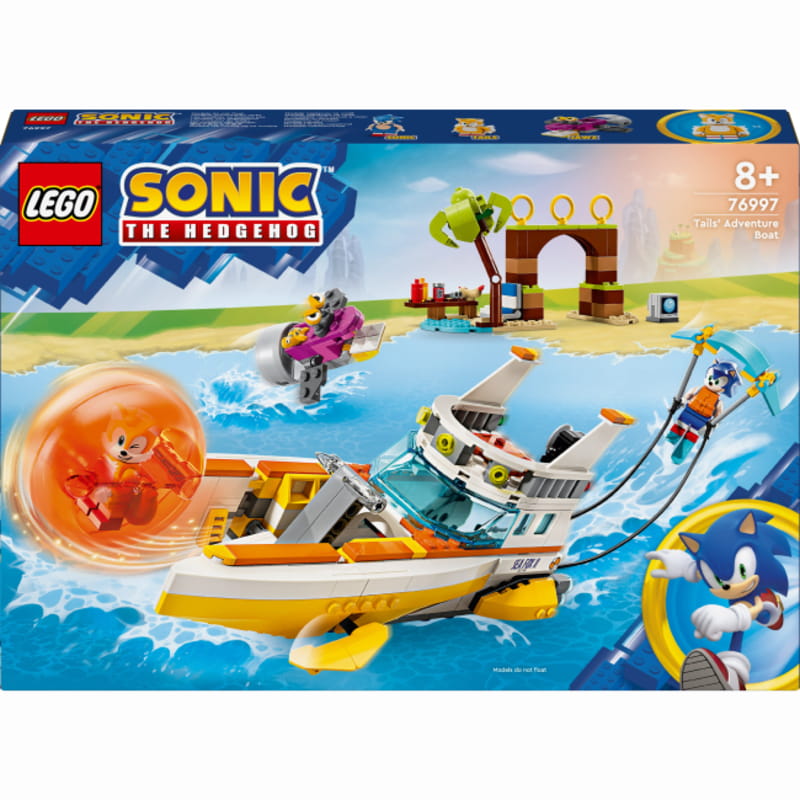 Конструктор LEGO Sonic the Hedgehog Човен із «Пригод Тейлза» (76997)