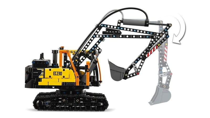 Конструктор LEGO Technic Вантажівка Volvo FMX і Електричний екскаватор EC230  (42175)