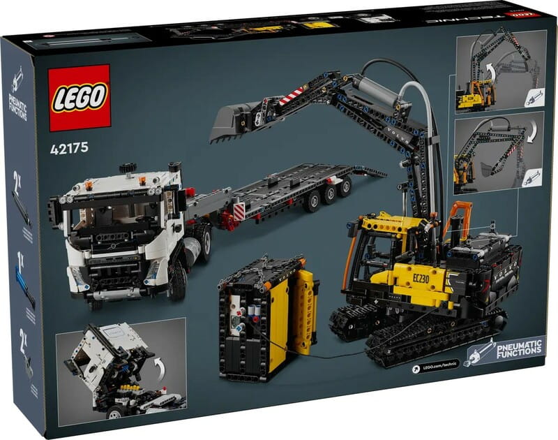 Конструктор LEGO Technic Грузовик Volvo FMX и Электрический экскаватор EC230 (42175)