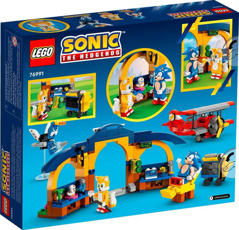 Конструктор LEGO Sonic the Hedgehog Майстерня Тейлз і літак Торнадо (76991)