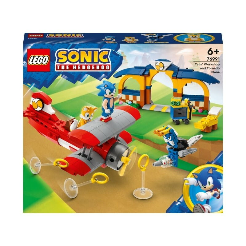 Конструктор LEGO Sonic the Hedgehog Мастерская Тейлз и самолет Торнадо (76991)