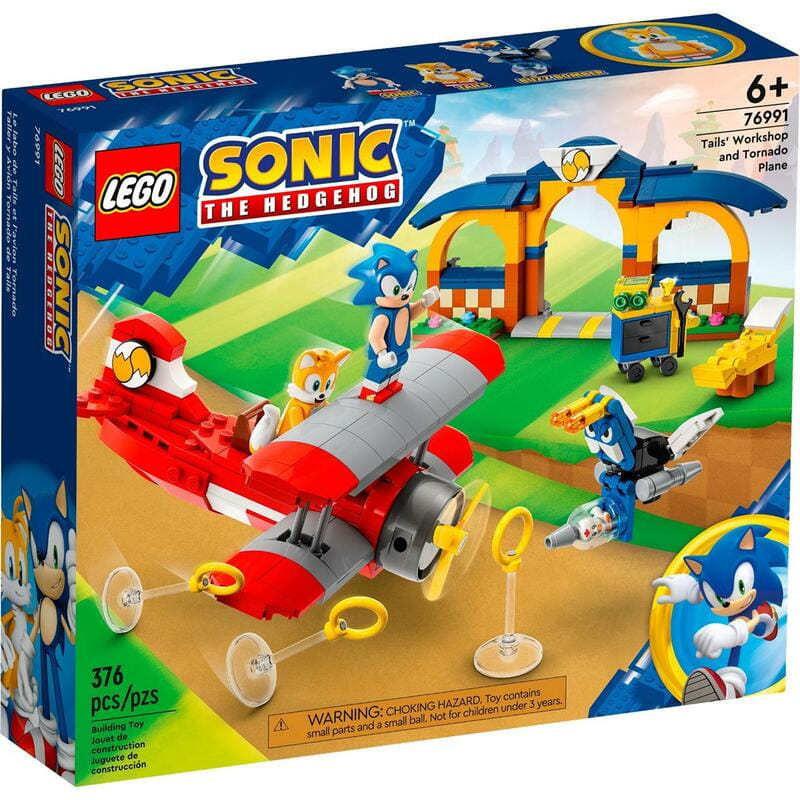 Конструктор LEGO Sonic the Hedgehog Майстерня Тейлз і літак Торнадо (76991)