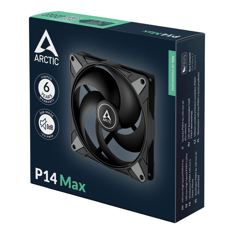 Вентилятор Arctic P14 Max Black (ACFAN00287A)