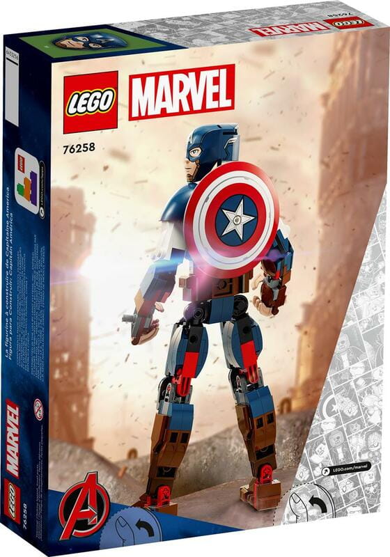 Конструктор LEGO Marvel Фігурка Капітана Америка для складання (76258)